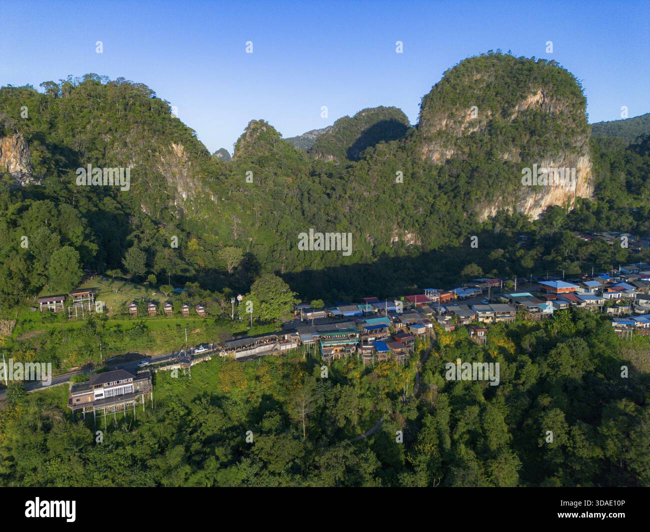 Aerial view lush green limestone hi-res stock photography and images ...