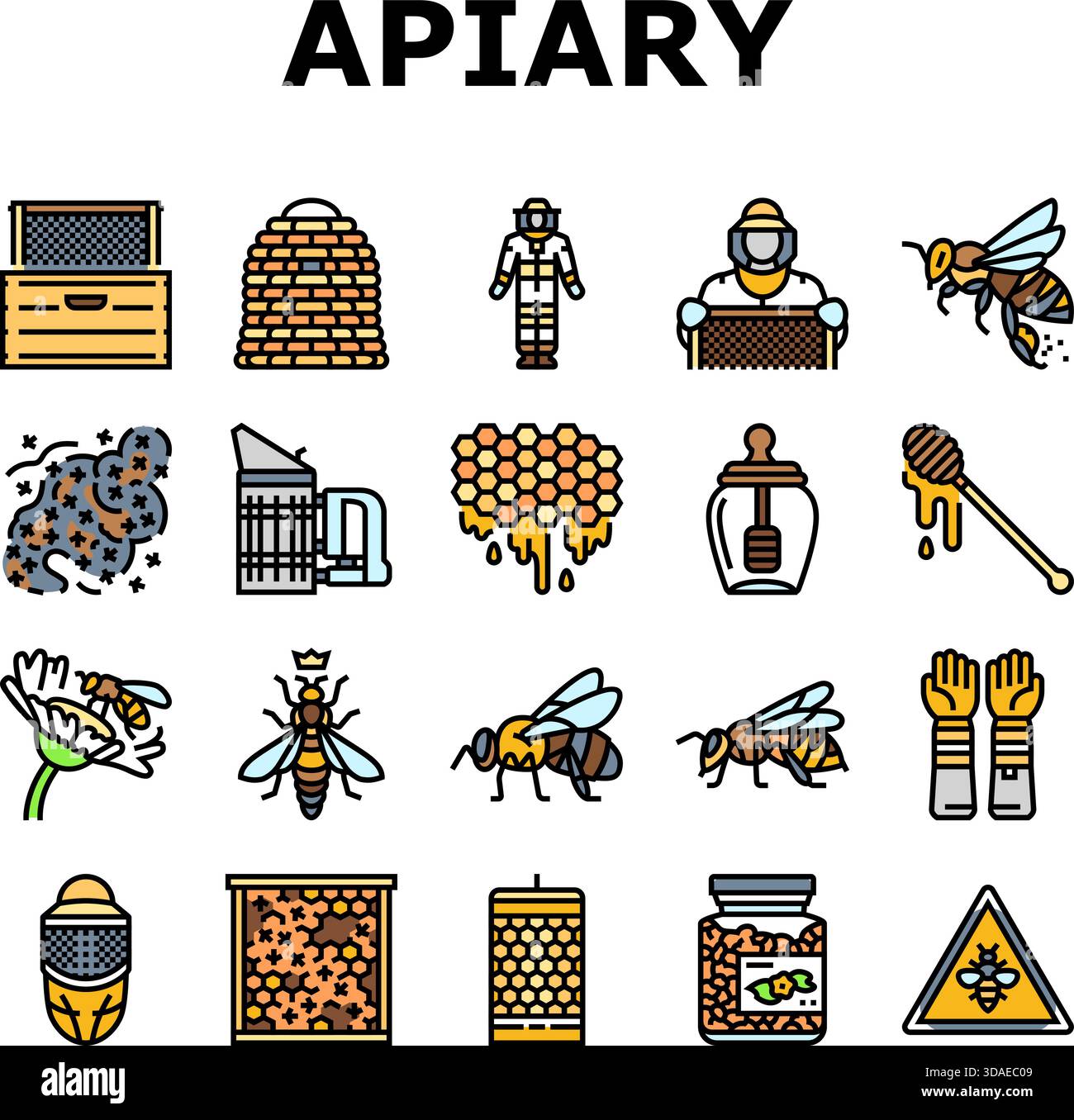 Hive with frames Stock Vector Images - Alamy