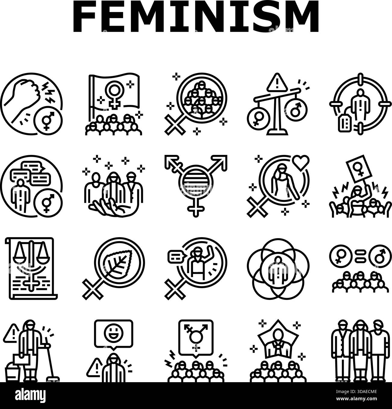 Gender representation progress Black and White Stock Photos & Images ...