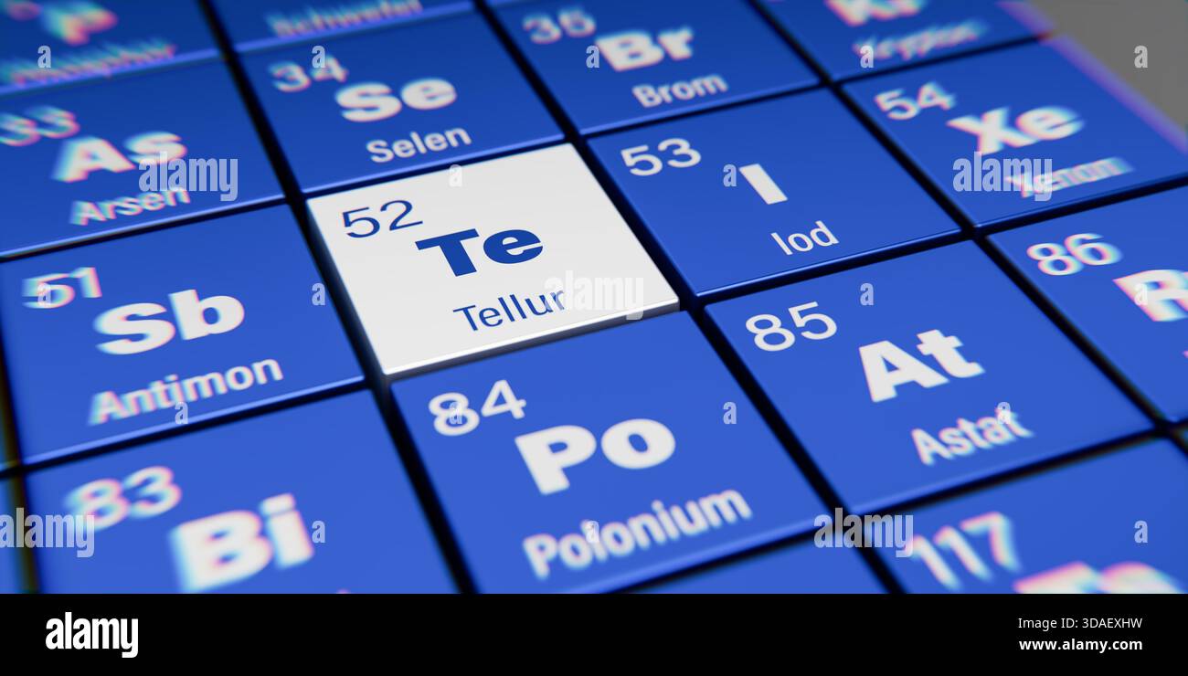 Atomic number 52 hi-res stock photography and images - Alamy