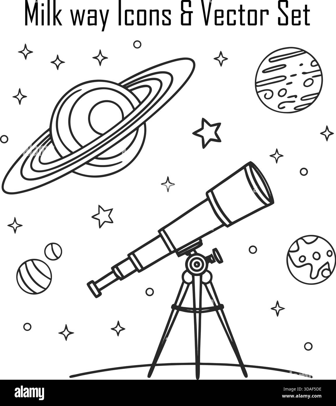 Milky way Stock Vector Images - Alamy