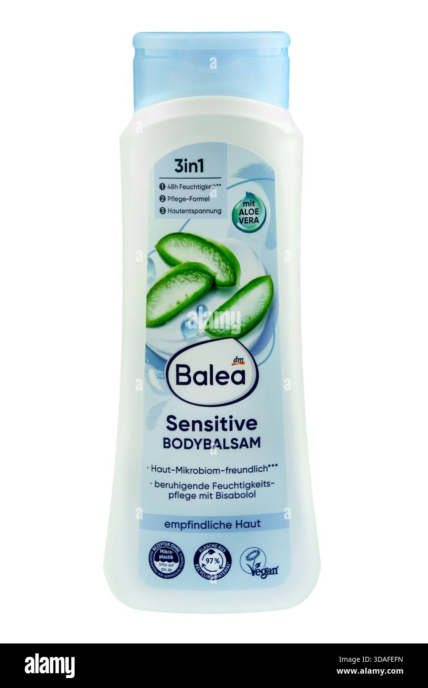 Bodylotion Bodybalsam Sensitive von Balea Stock Photo - Alamy