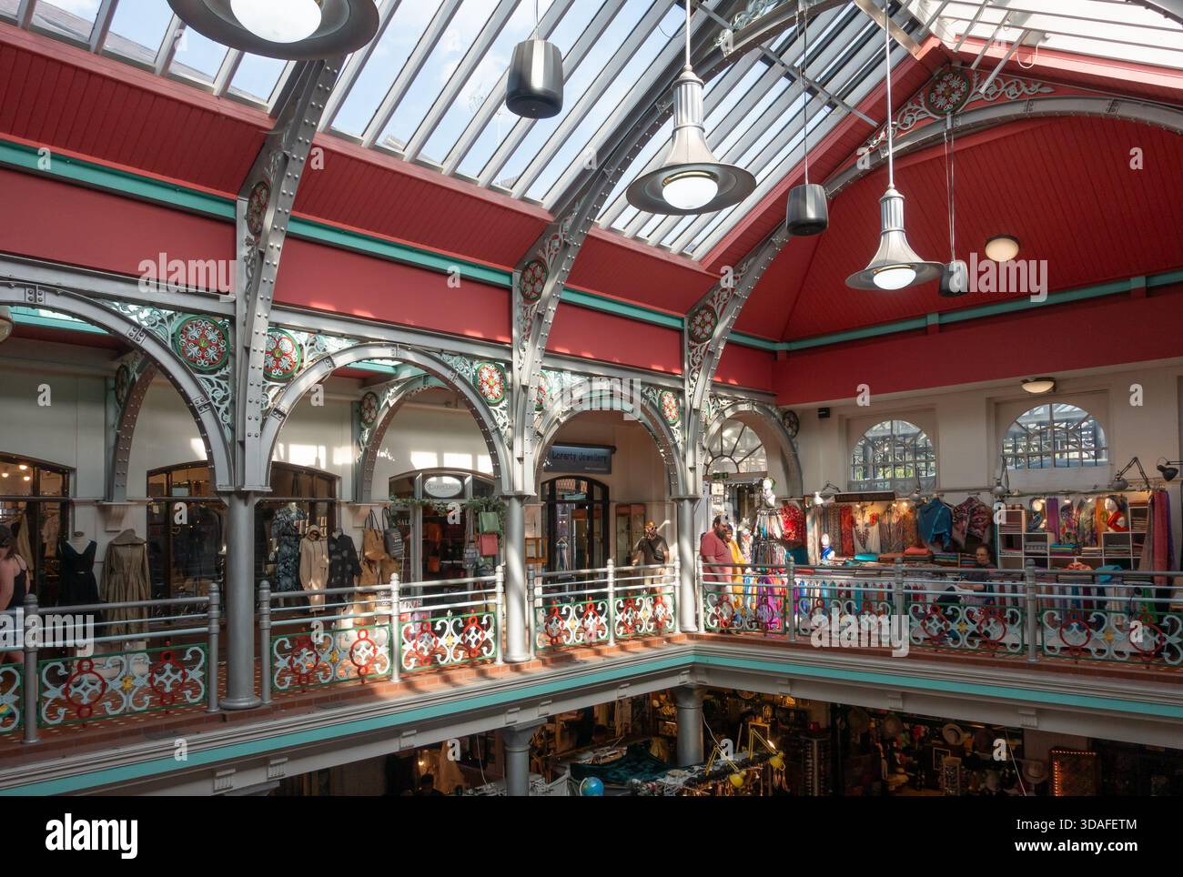 Interior view of Camden Market hall, London, England Stock Photo - Alamy