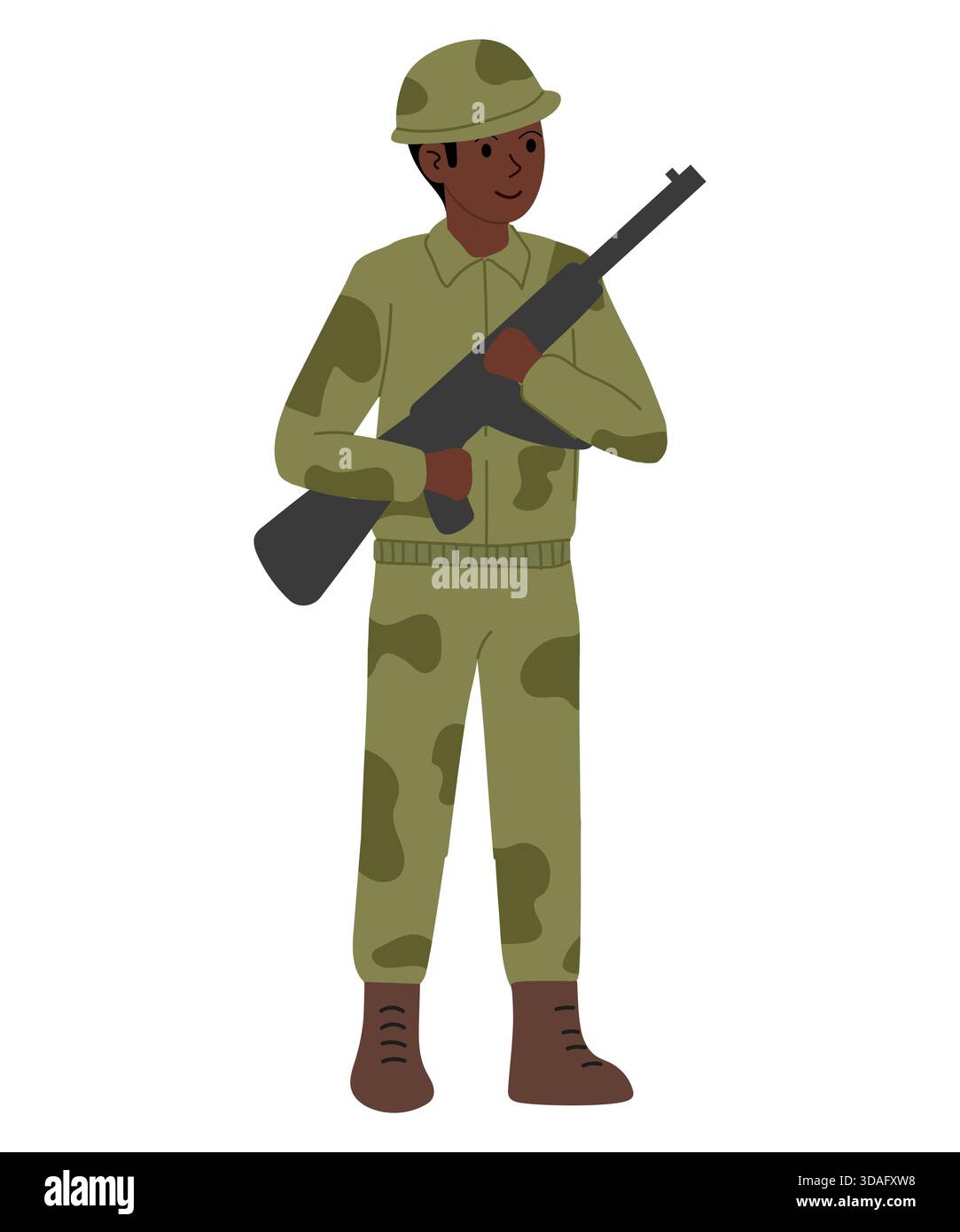 Standing man in camouflage Stock Vector Images - Alamy