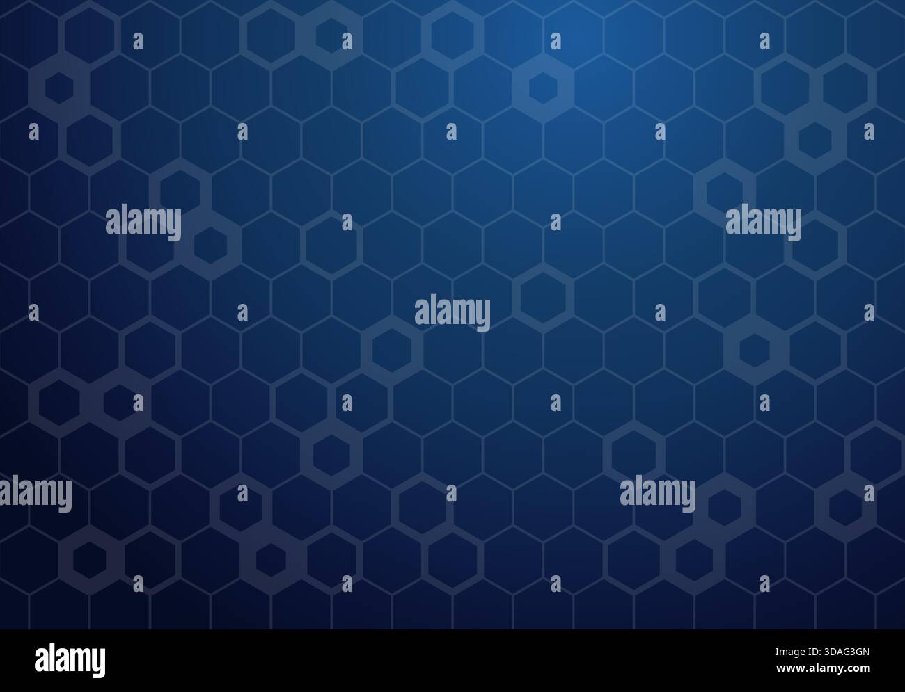 Hexagon seamless pattern. Abstract technology blue hexagons background vector Stock Vector