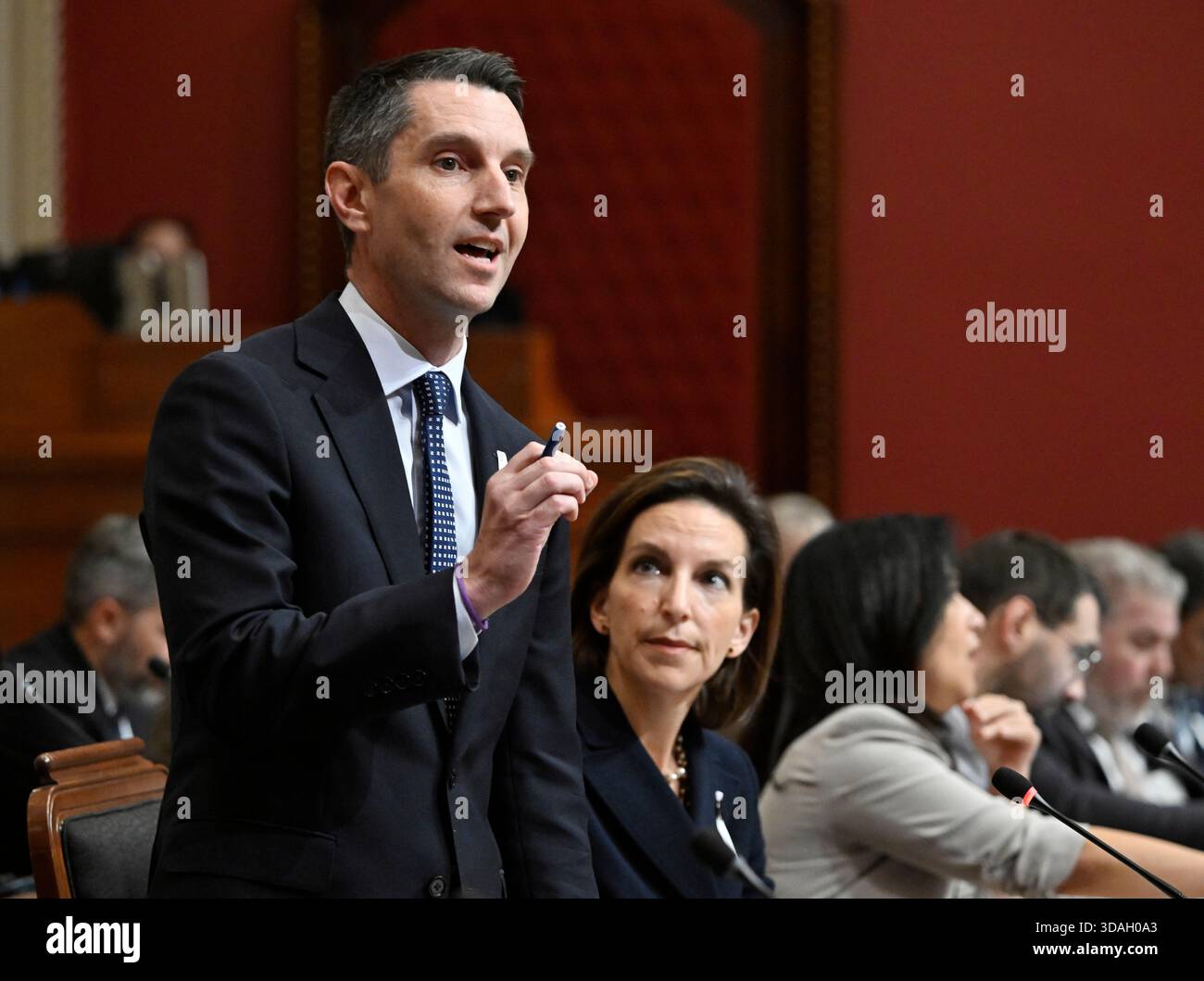 Jacques Ramsay Liberal Le chef parlementaire du Parti libéral du Québec, André Fortin, à la ...