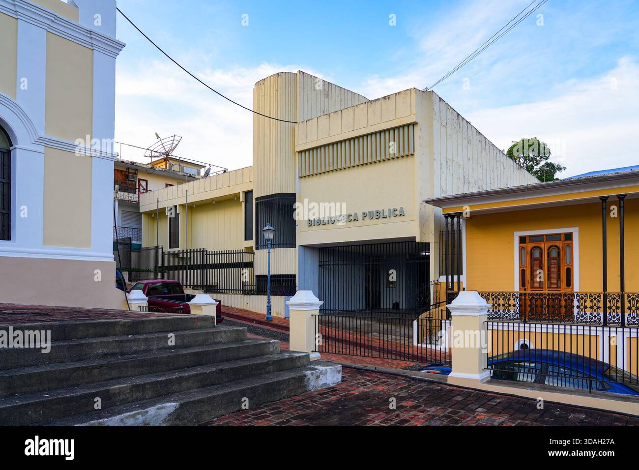 Library Puerto Rico Public Library in San Germán Historic District, Puerto Rico's Second ...