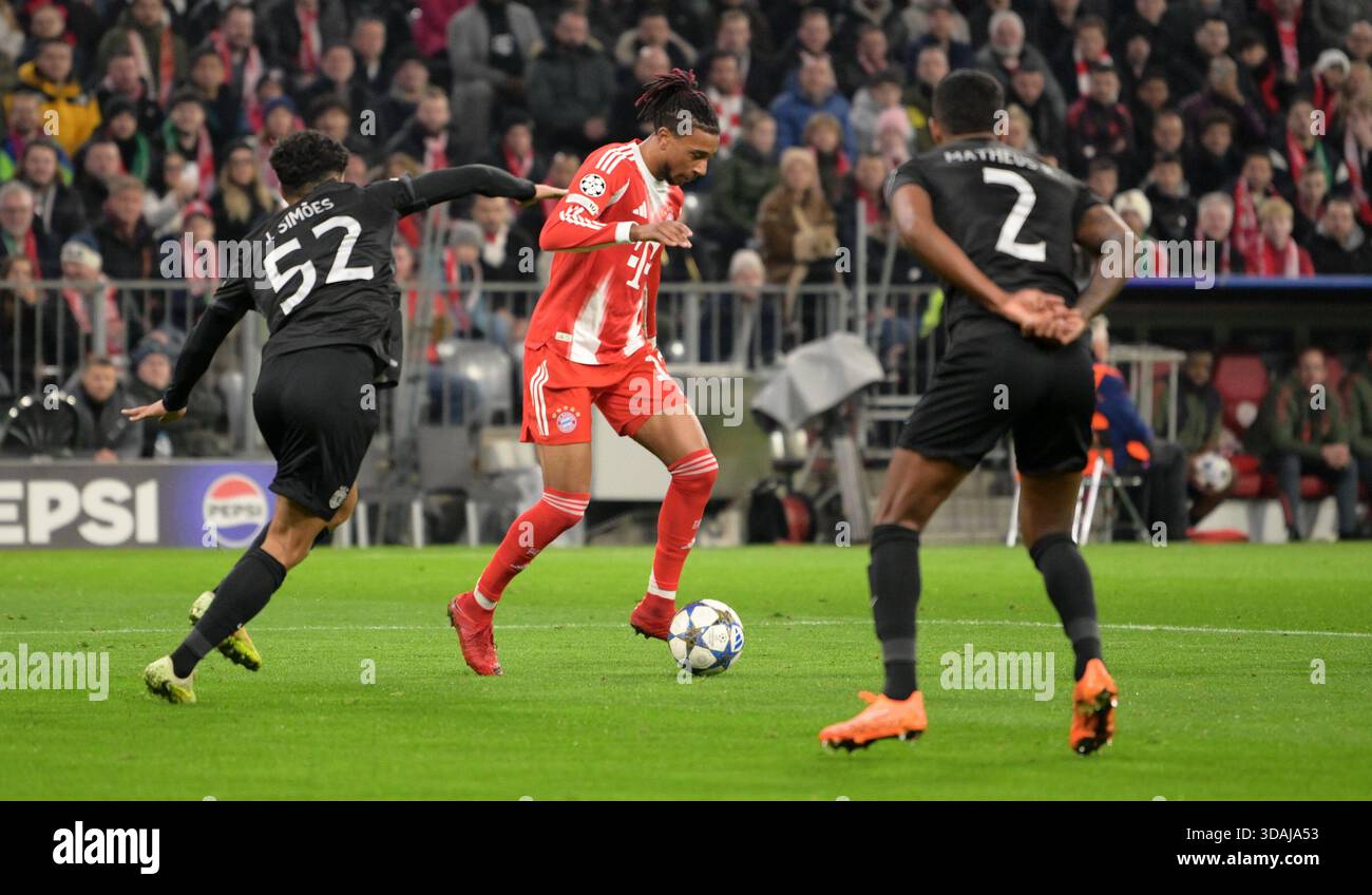 from left: Joao Simoes, Michael Olise (Bayern) Munich, December 9, 2025 ...