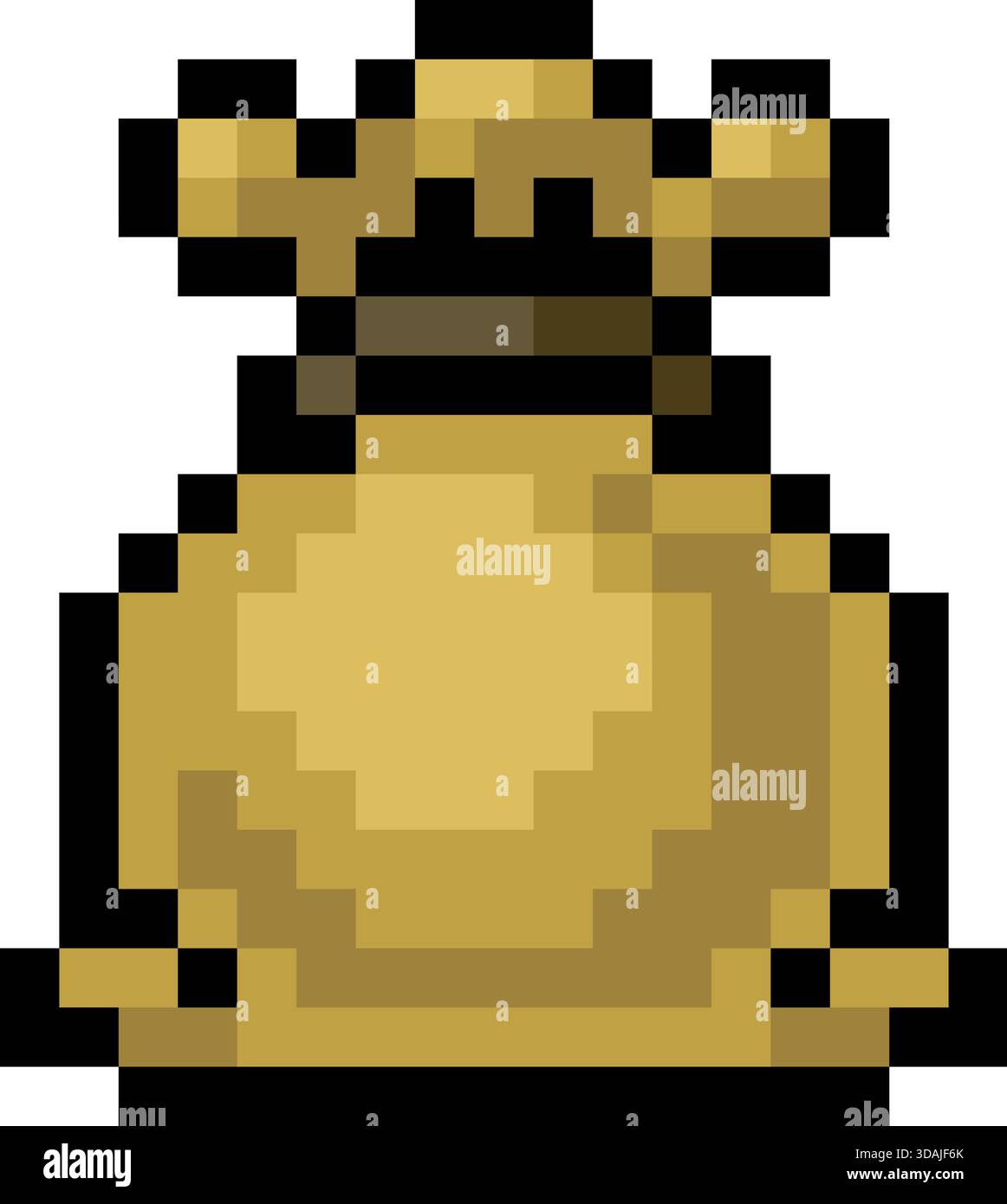Bag Sack Icon Pixel Art Design Stock Vector Image & Art - Alamy