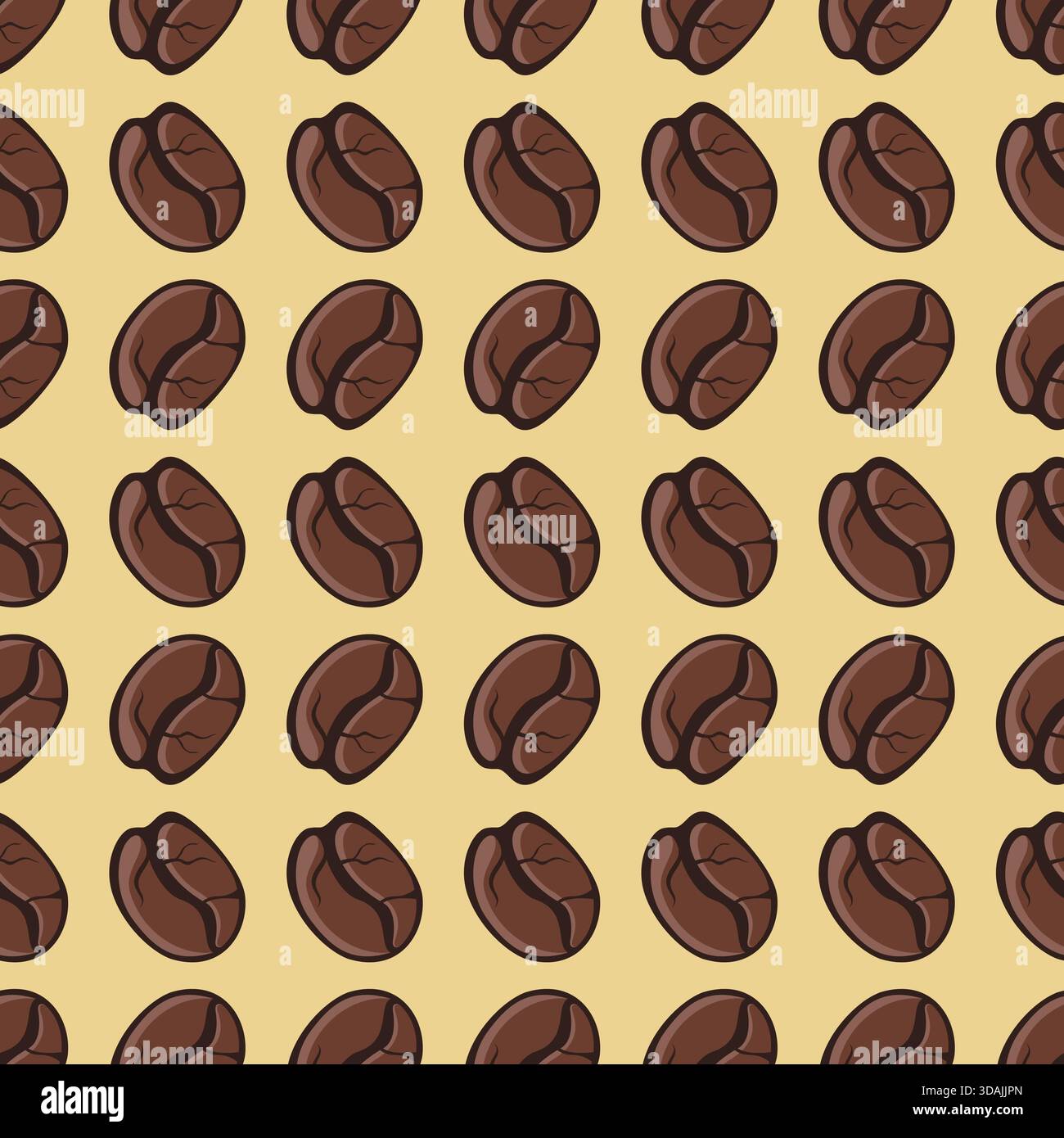 Coffee beans seamless pattern Vector illustration. coffee background for textile or fabric Stock Vector