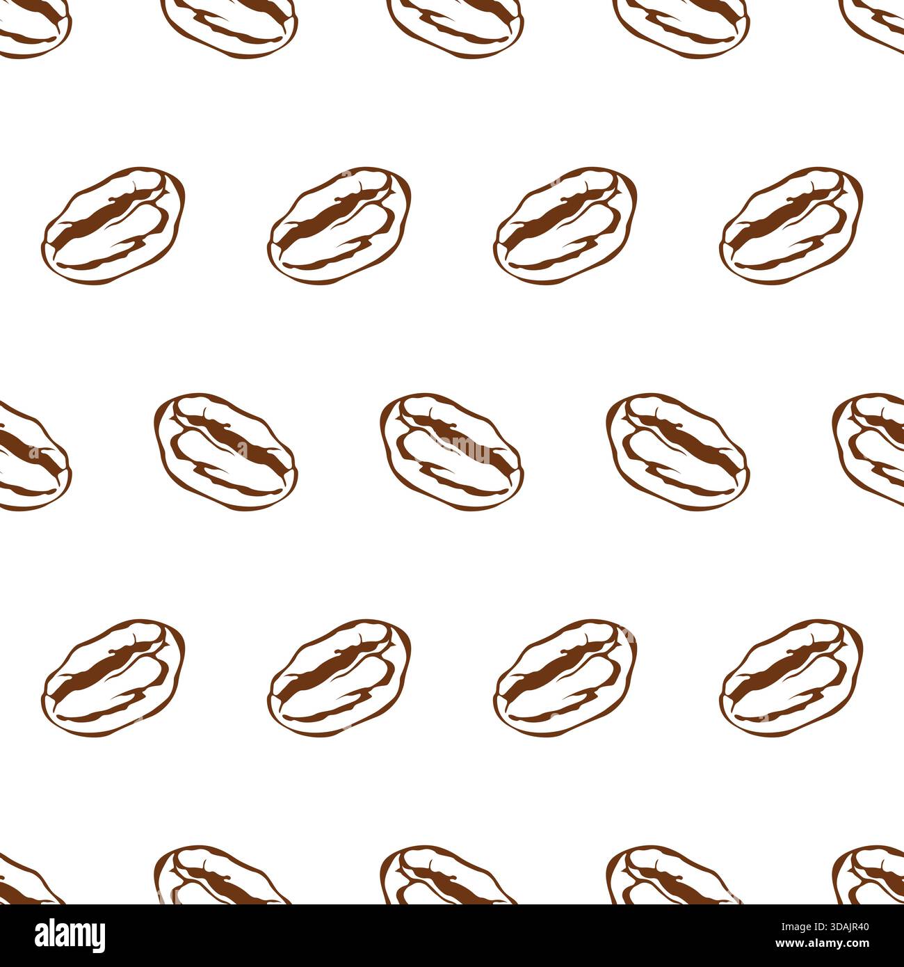 Coffee beans pattern background. Coffee Bean Seamless Pattern Vector Stock Vector