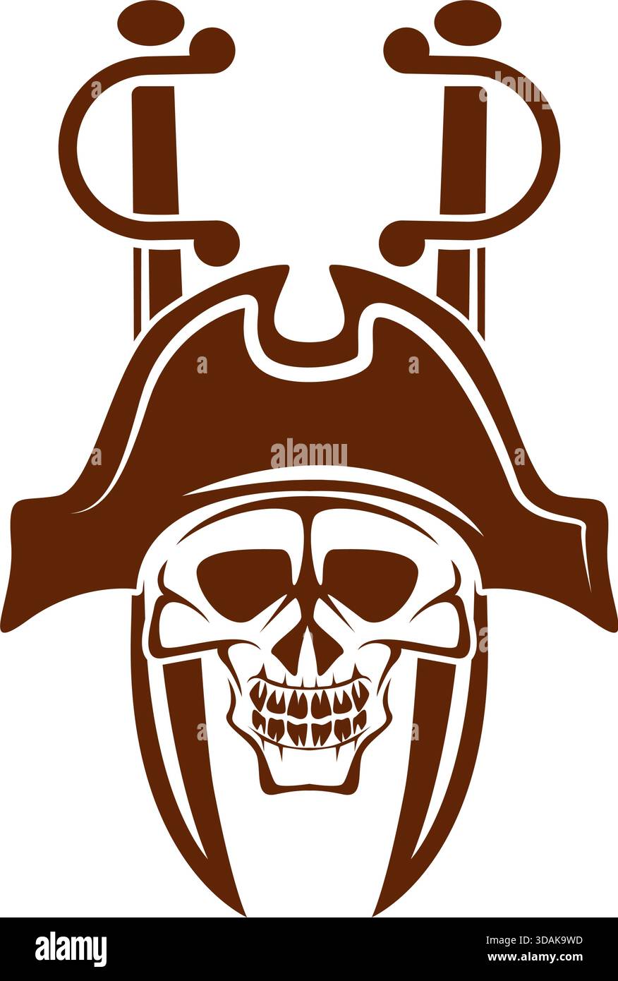 Pirates skull logo icon design Stock Vector Image & Art - Alamy