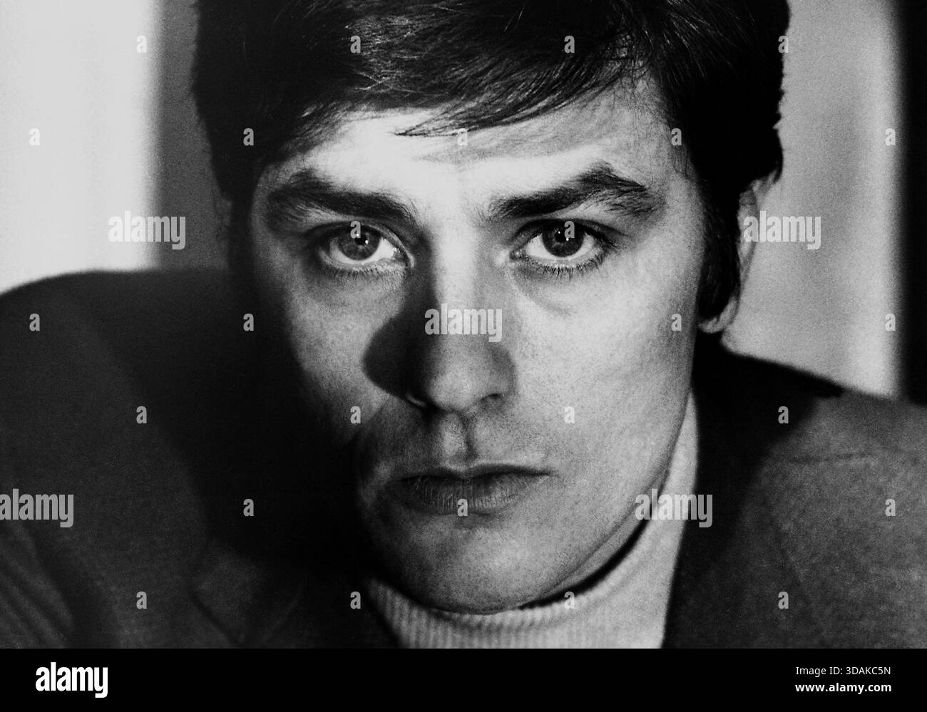 Alain Delon (born 1935), French actor. [automated translation] Stock ...