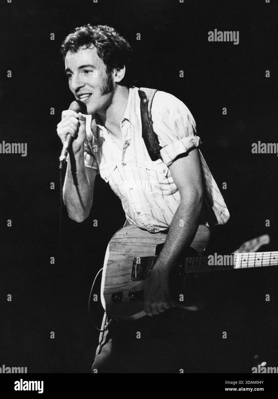 Musician bruce springsteen in Black and White Stock Photos & Images - Alamy