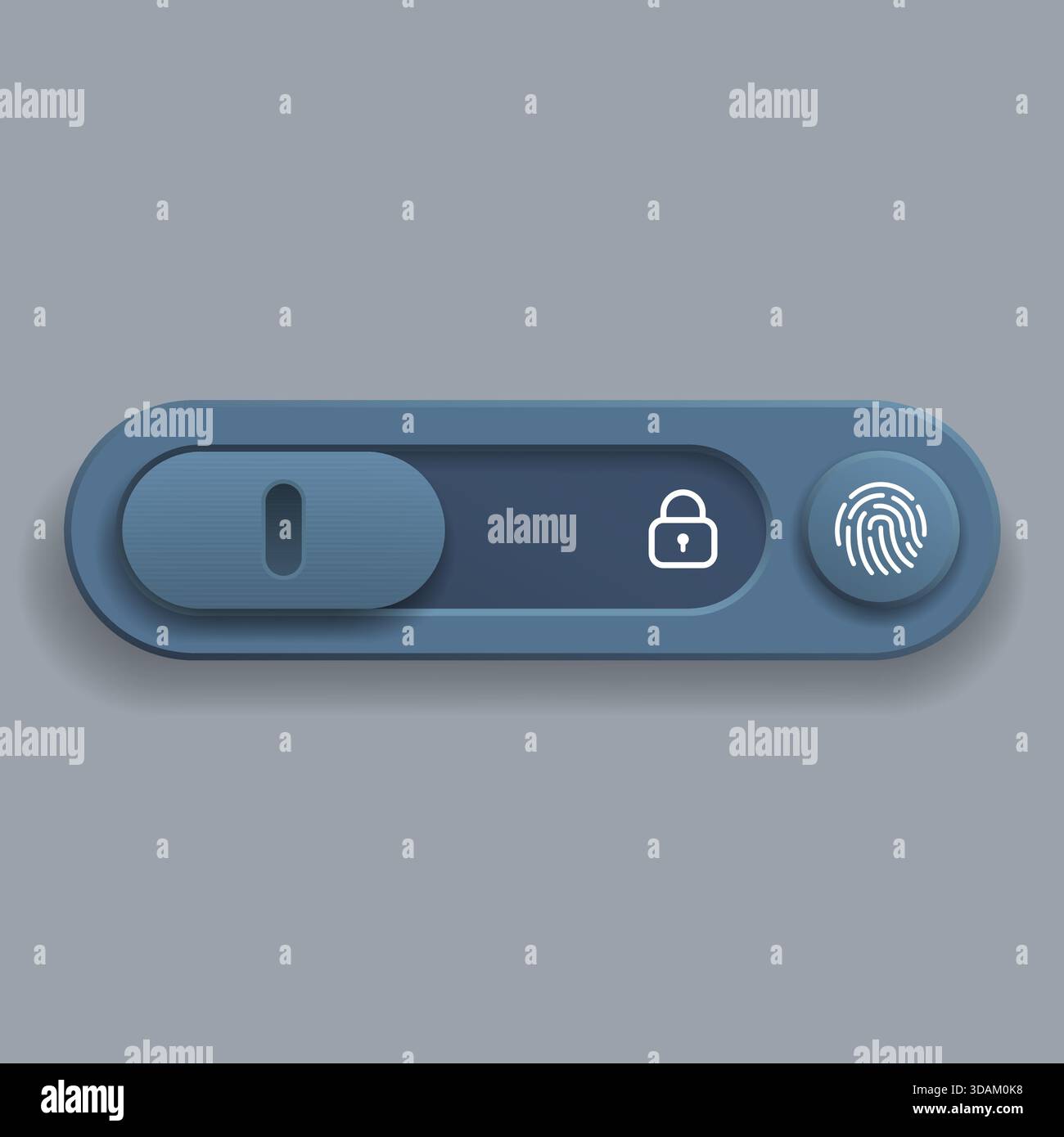 A detailed 3D style user interface toggle switch featuring a sliding ...