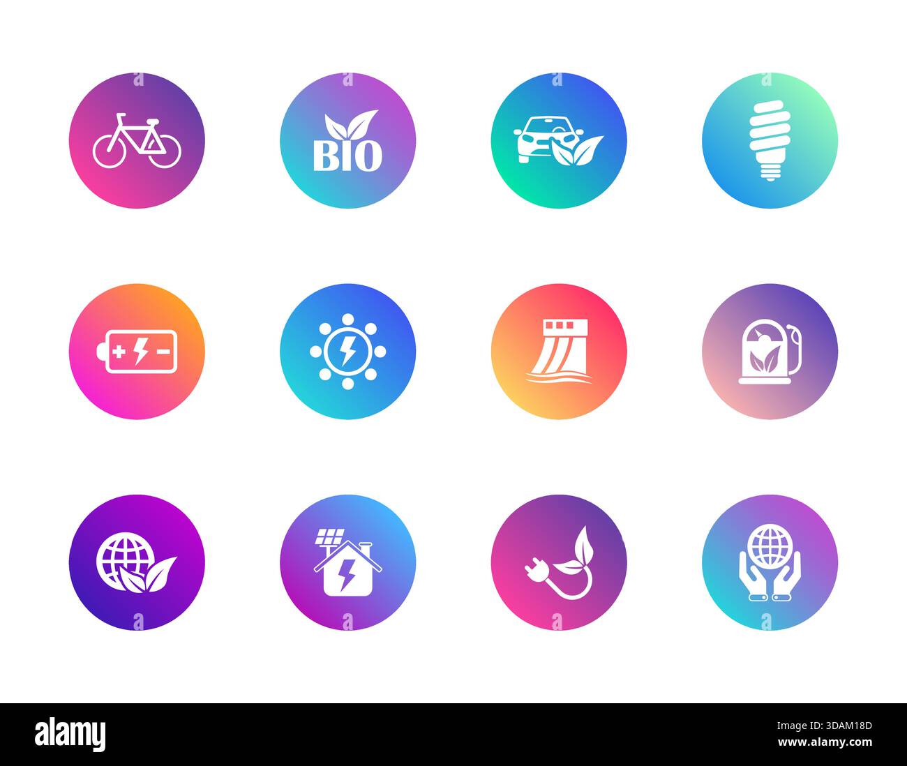 Eco, energy, sustainability. Stock Vector