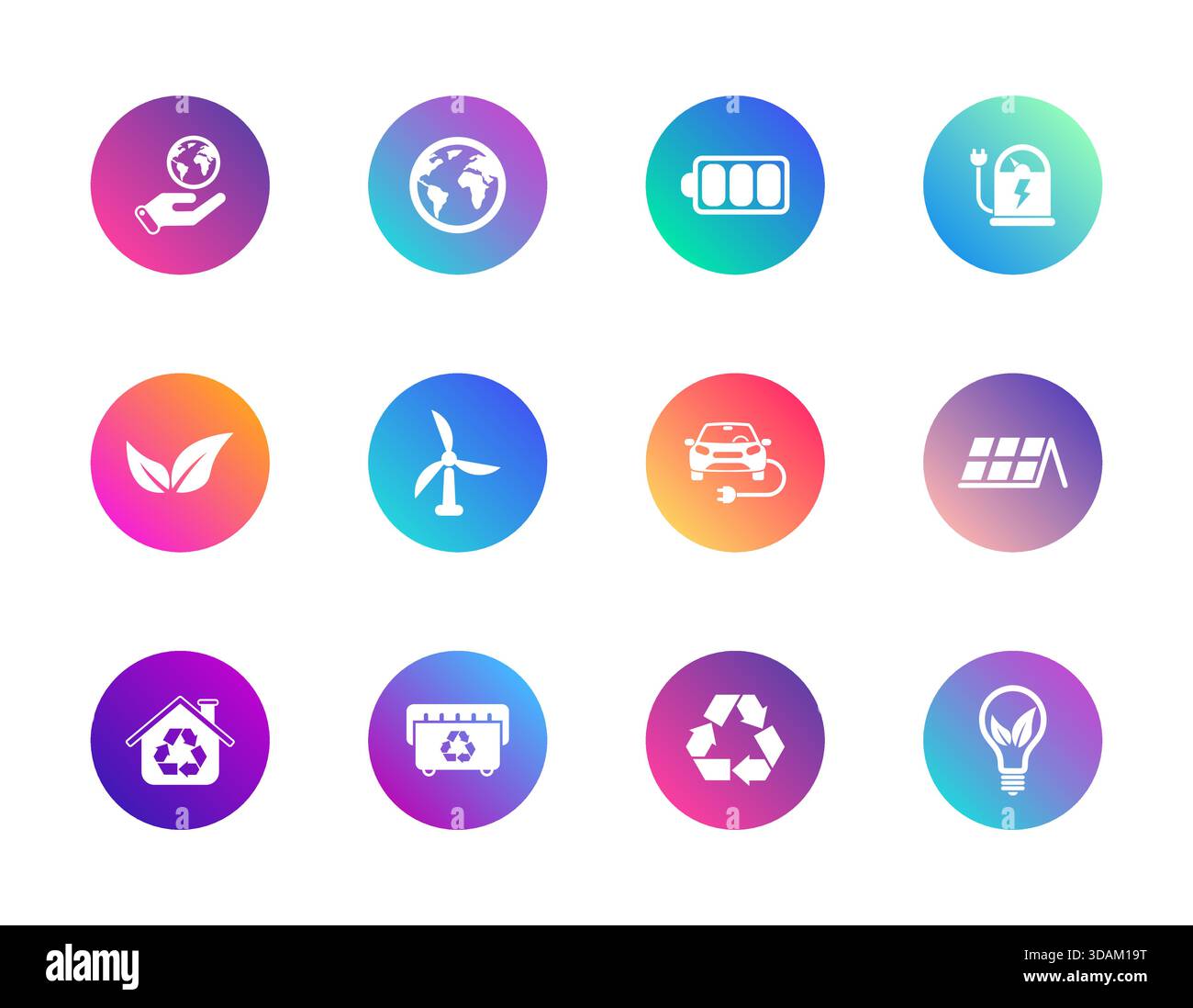 Sustainability, energy, eco. Stock Vector