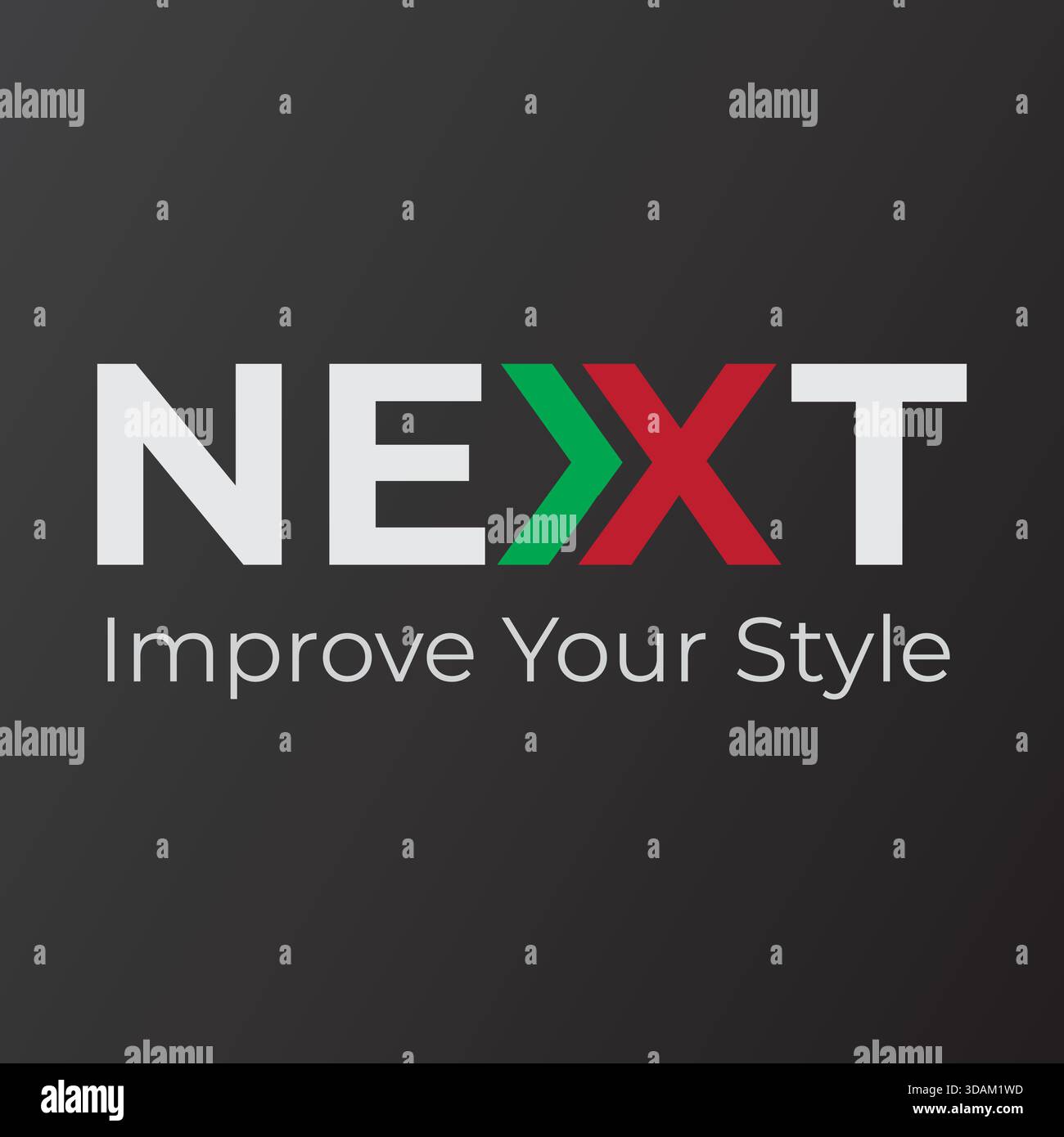 vector type next logo brand design Stock Vector