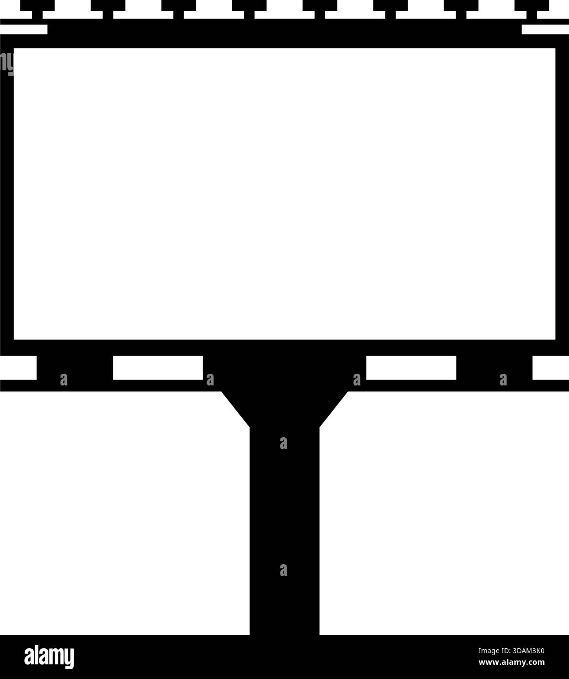 Billboard illustrated in vector on white background Stock Vector Image ...