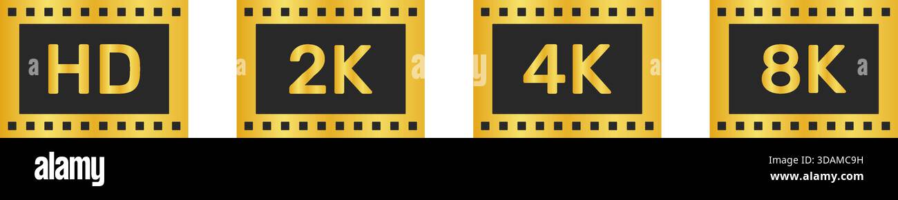 Dci cinema 4k Stock Vector Images - Alamy