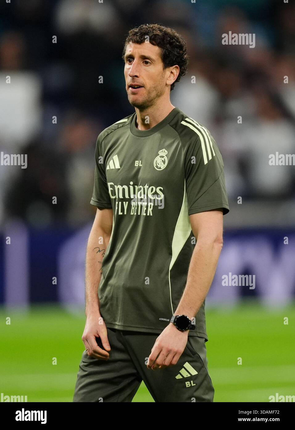 Real Madrid assistant manager Benat Labaien before the UEFA Champions ...