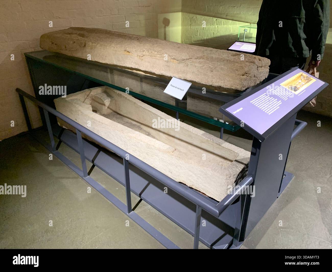 Lincoln Jail Prison Castle Church Chapel old style type prisoners dock god holly Christian service inside female type segregated cell cells gantry in - Smartphone Captured Stock Image