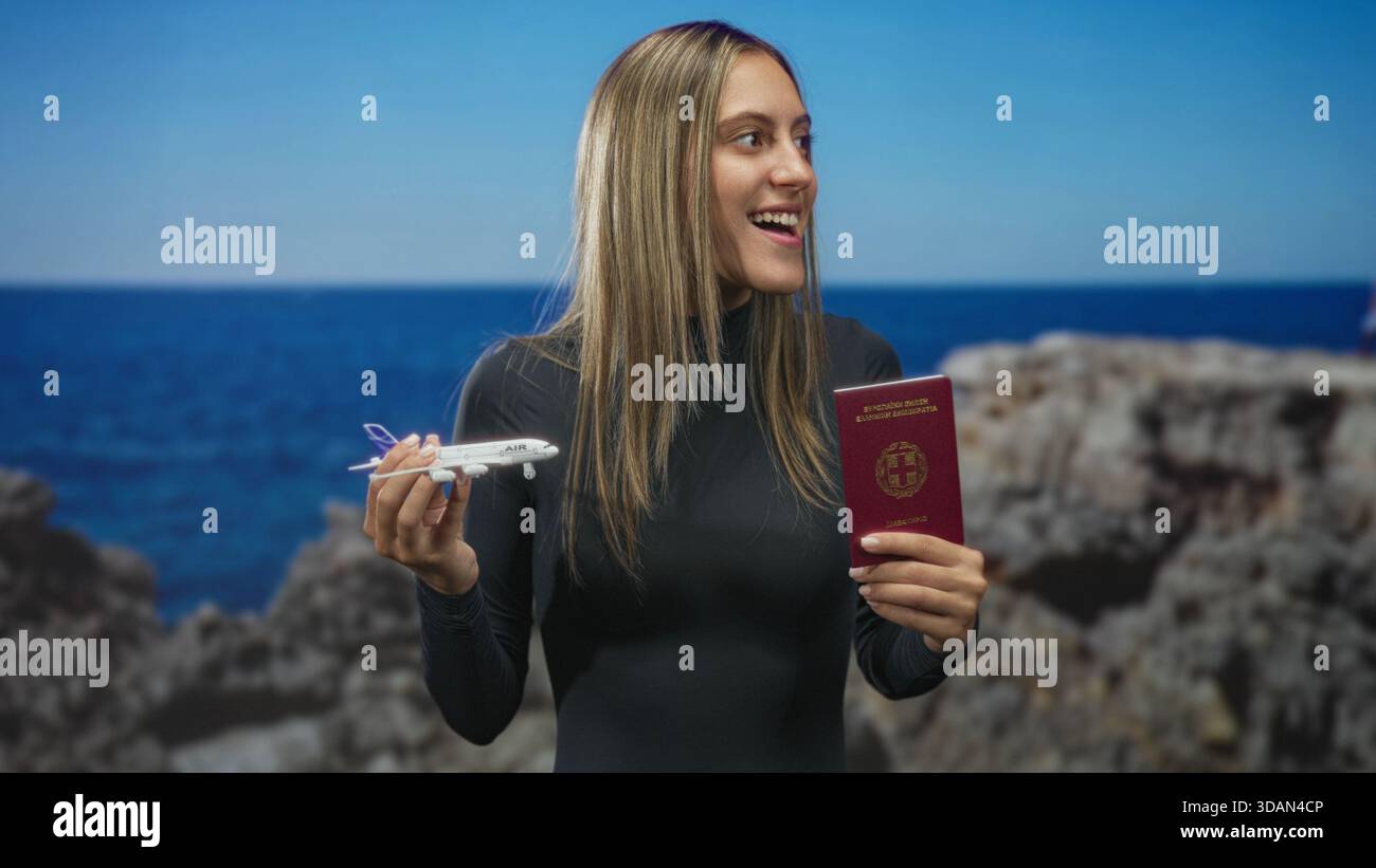 Adventurer on rocky route hi-res stock photography and images - Alamy
