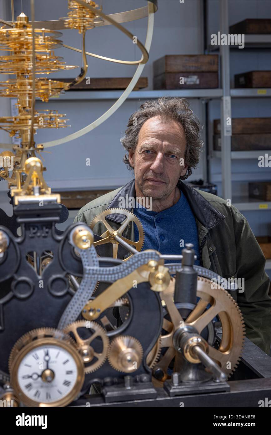 Master Denis Portrait of Denis Flageollet, the master watchmaker, co-founder, and ...