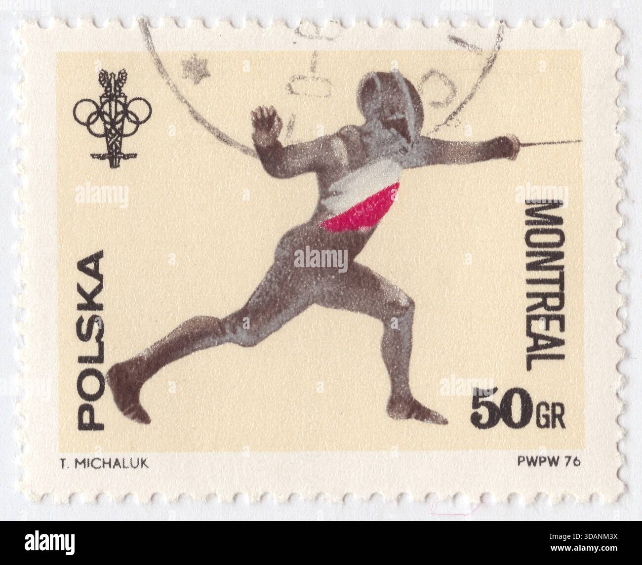 POLAND — 1976 June 30: 50 grosz multicolored postage stamp depicting ...