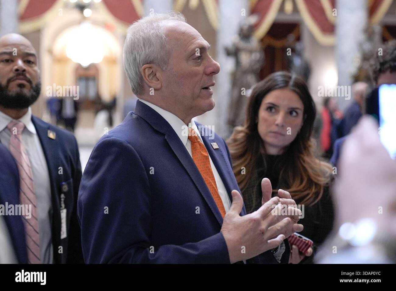 House Majority Leader Steve Scalise, R-La., speaks with reporters on ...