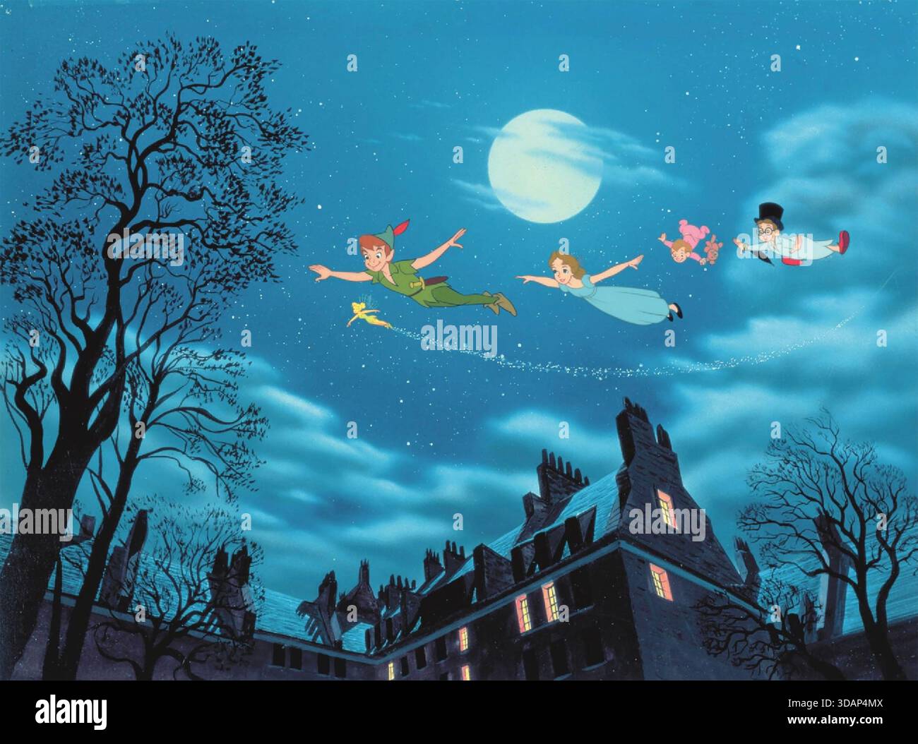 PETER PAN  1952  Walt Disney film with Bobby Driscoll as the voice of Peter Pan Stock Photo