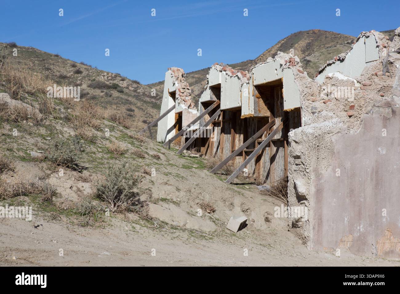Shot Up Village Film Location Stock Photo