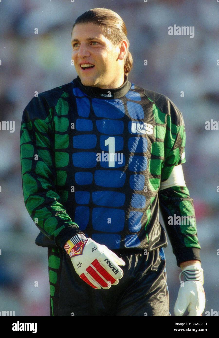 1994 FIFA World Cup: USA Tony Meola (1) after a World Cup game