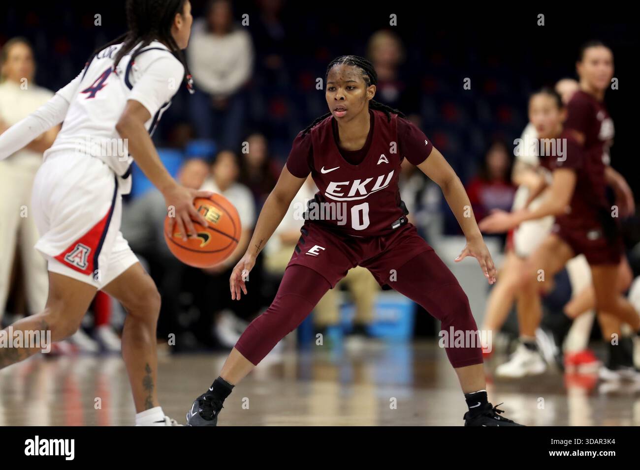 TUCSON, AZ - DECEMBER 10: Eastern Kentucky Colonels guard Zyniah Thomas ...