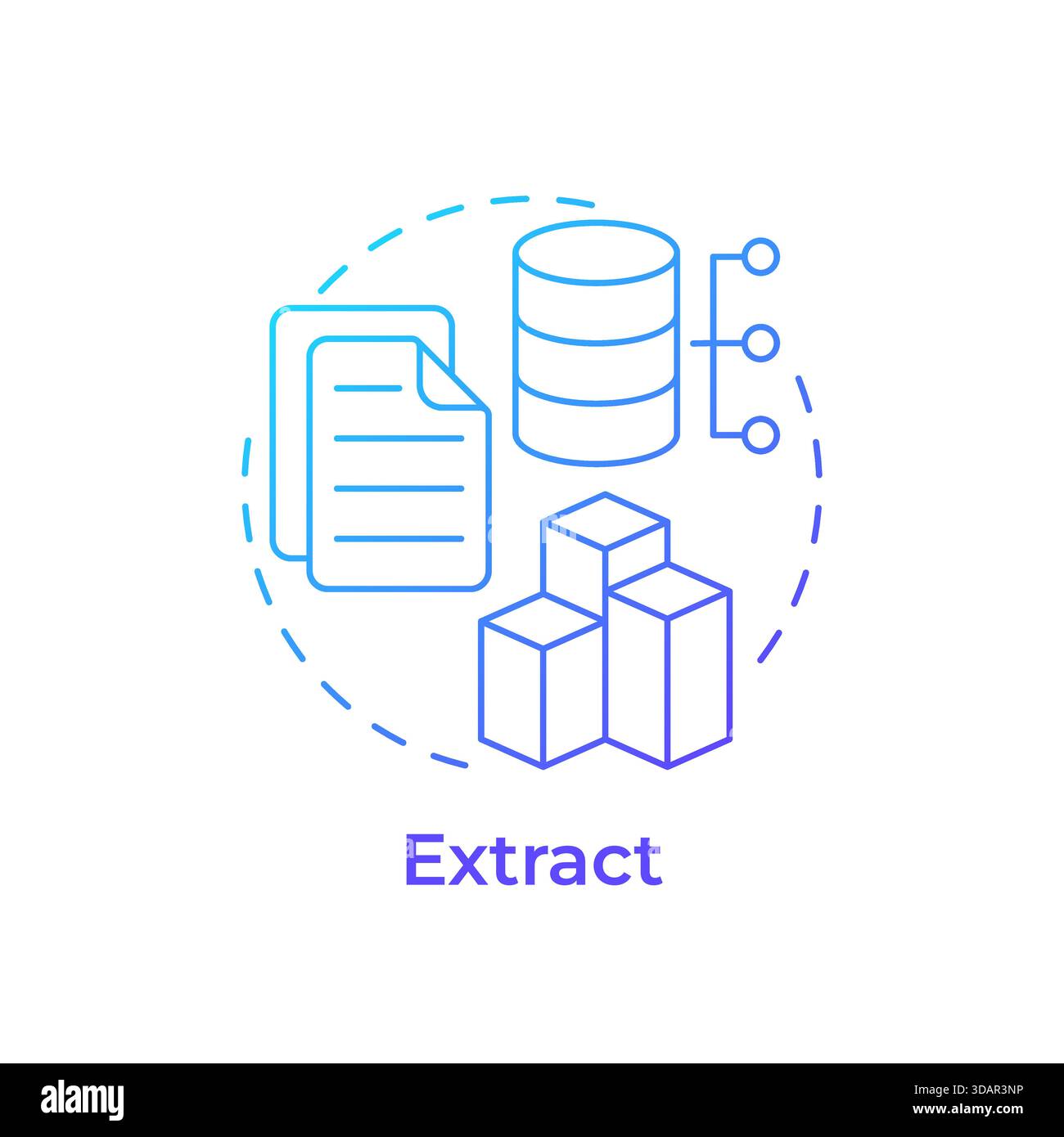 Technical database sign concept Stock Vector Images - Alamy