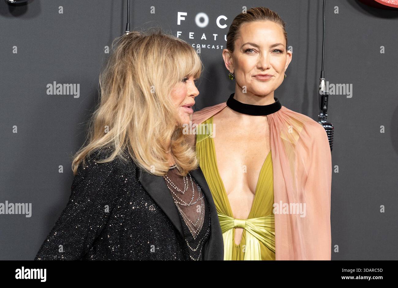 Goldie Hawn and Kate Hudson wearing dress by Valentino attend premiere of  Song Sung Blue by FocusFeatures at AMC Lincoln Square in New York, NY on  December 11, 2025 Stock Photo - Alamy