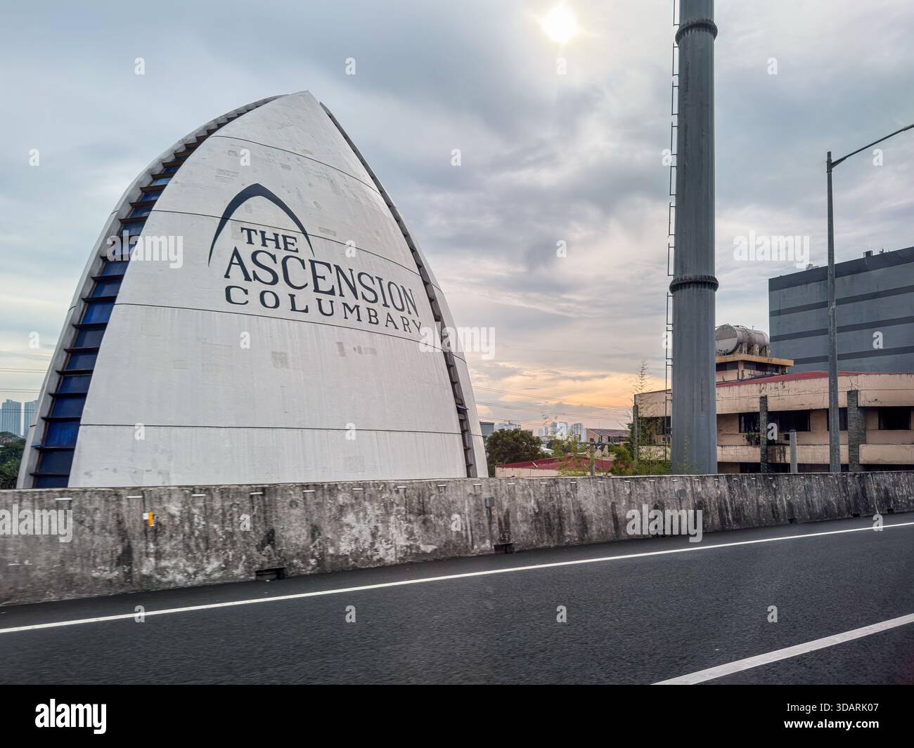 Quezon City, Philippines: The Ascension Columbary and Chapel - Smartphone Captured Stock Image