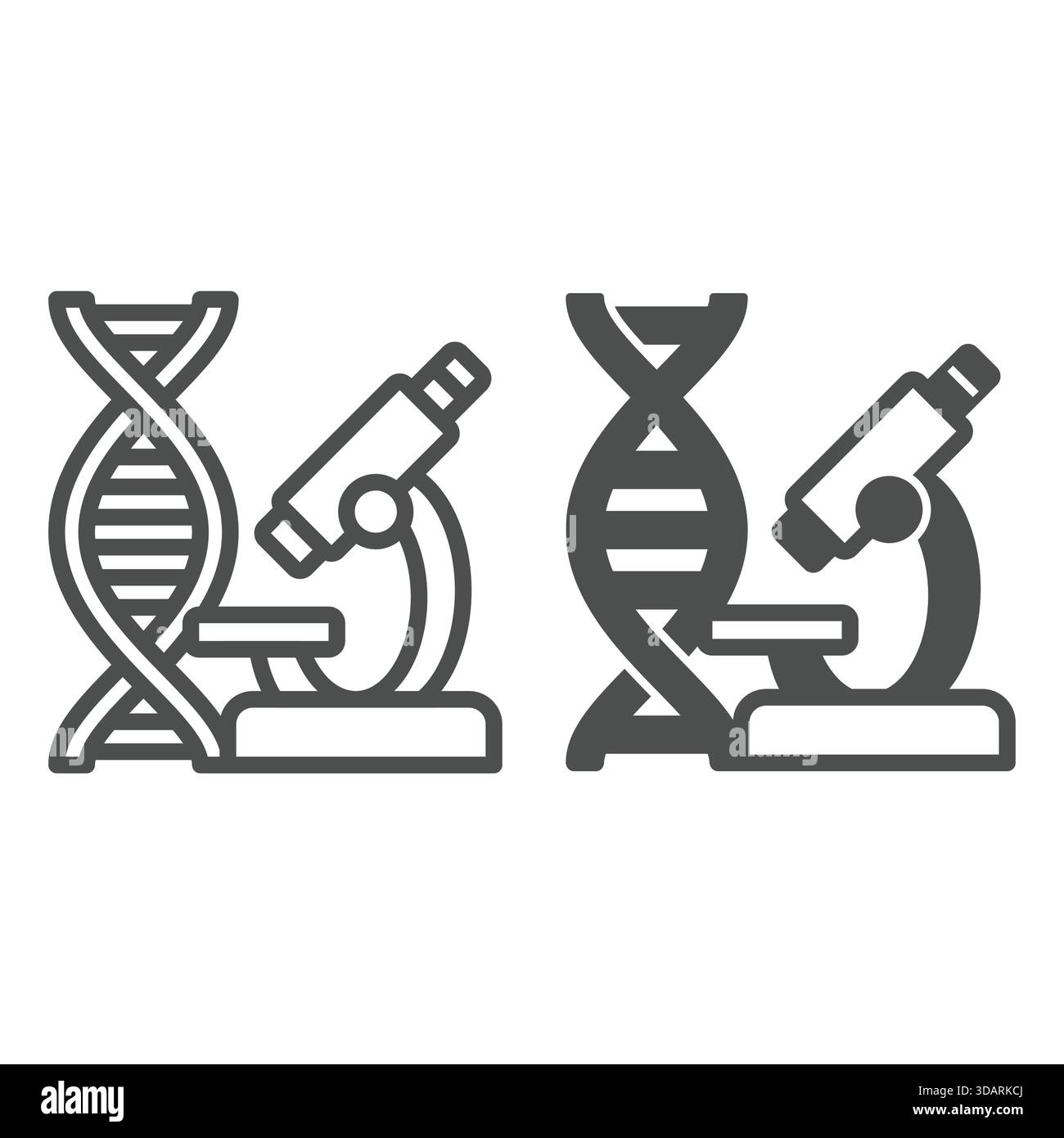 Researching genetic molecule glyph Stock Vector Images - Alamy
