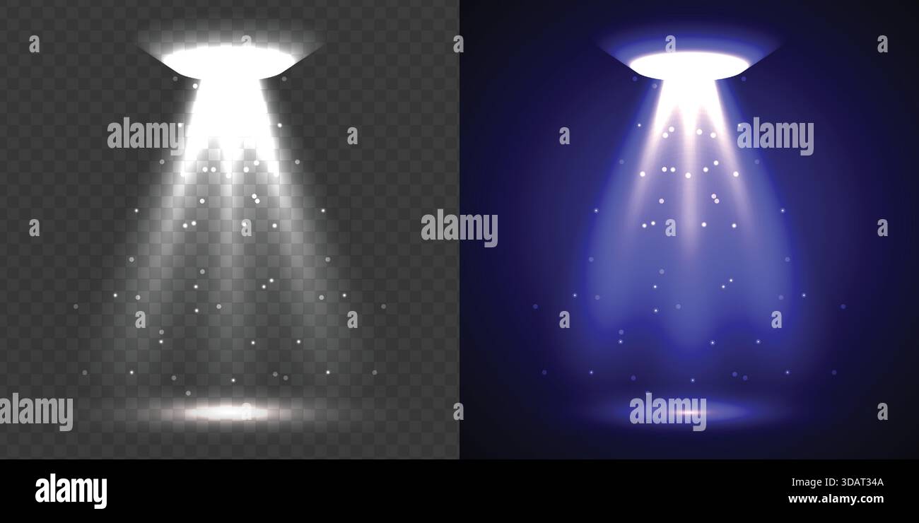 Purple Dual Spotlight Glow Beam Stock Vector