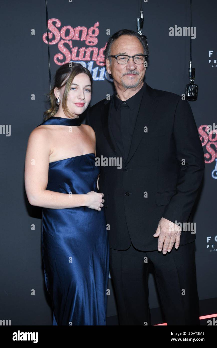 (L-R) Jamison Belushi and Jim Belushi attend the "Song Sung Blue" New ...