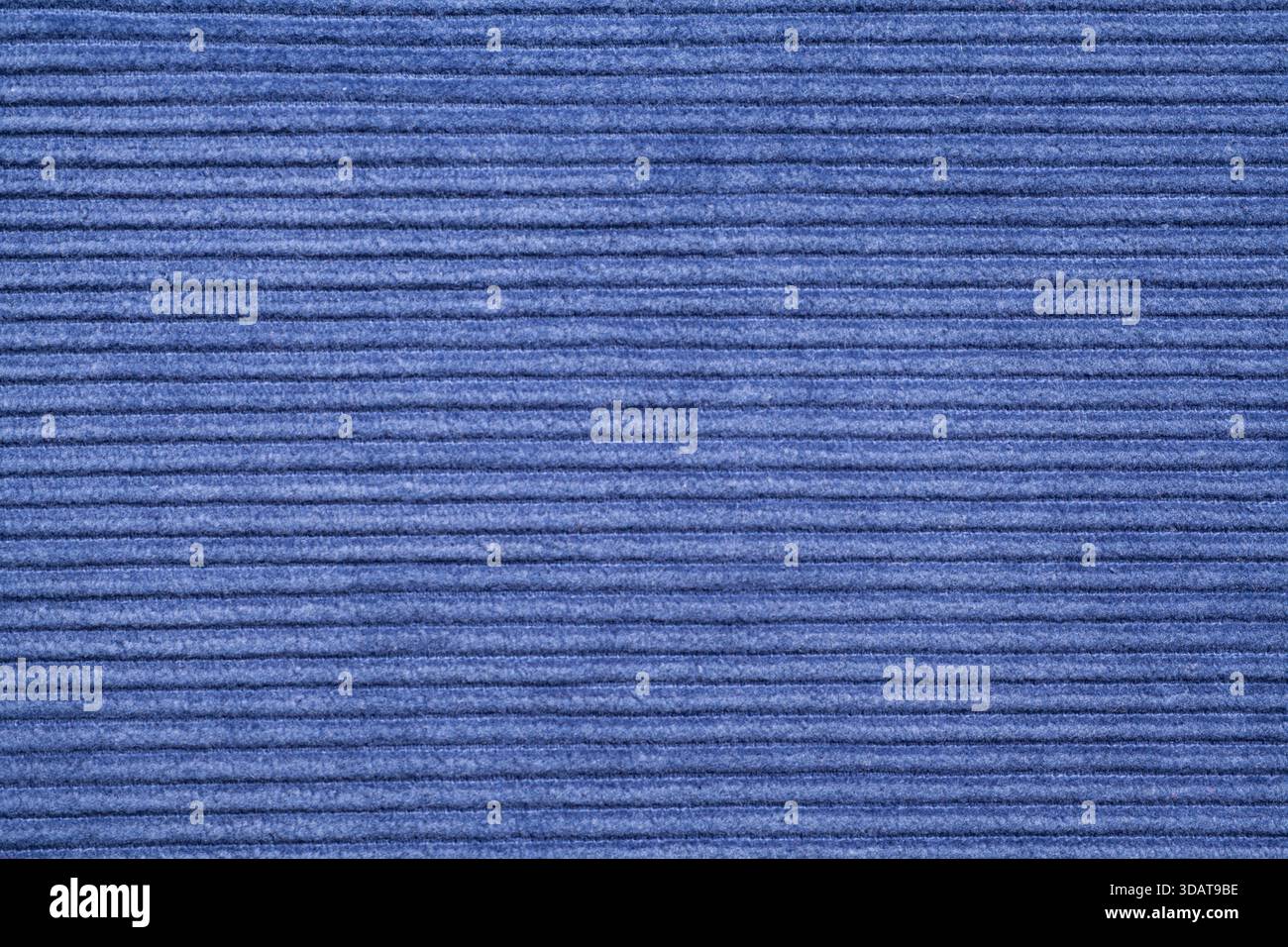 Blue ribbed corduroy texture background Stock Photo