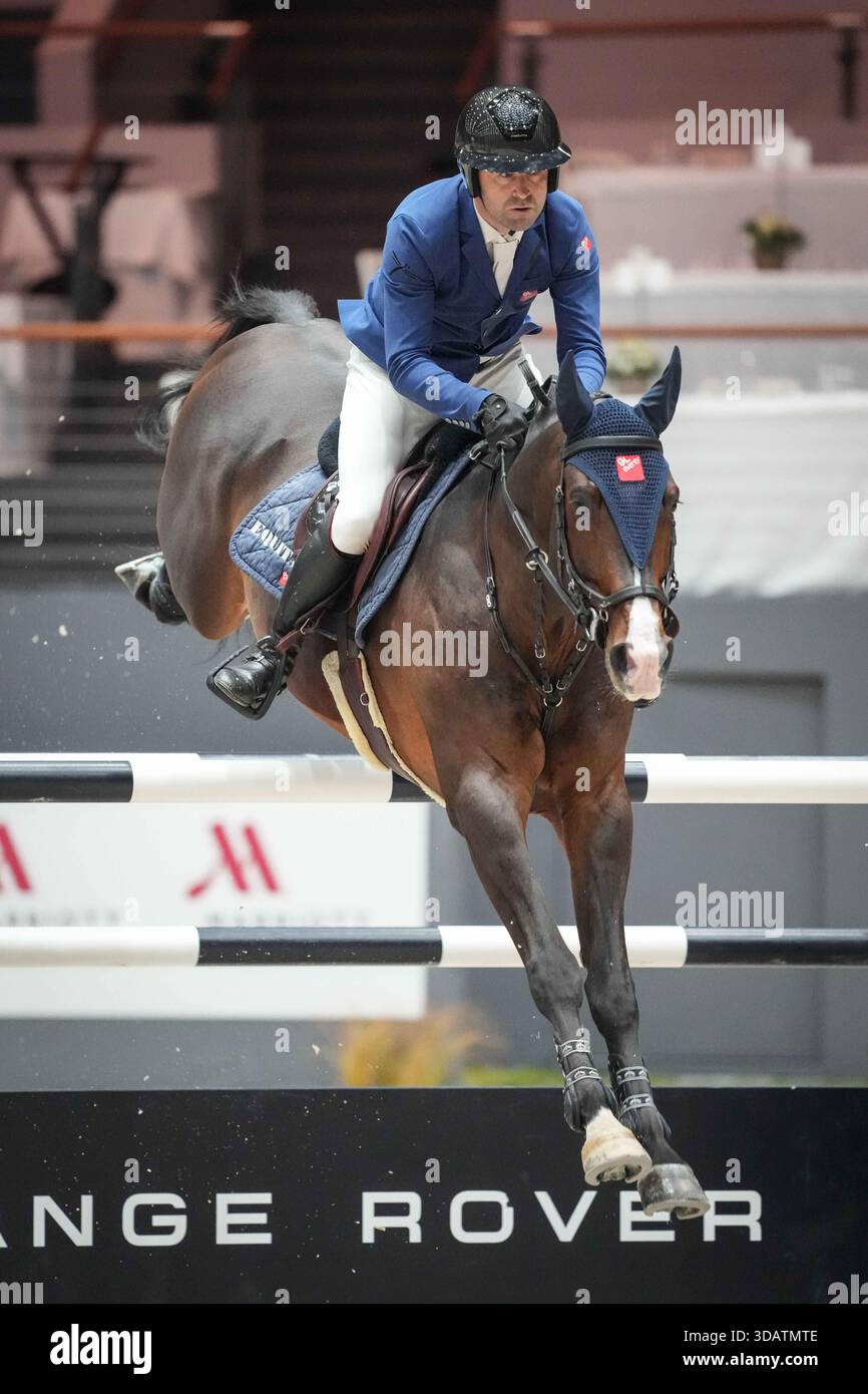 Olivier PERREAU (FRA) riding LEOPARD DES JOANINS Z during the Day 3 of ...