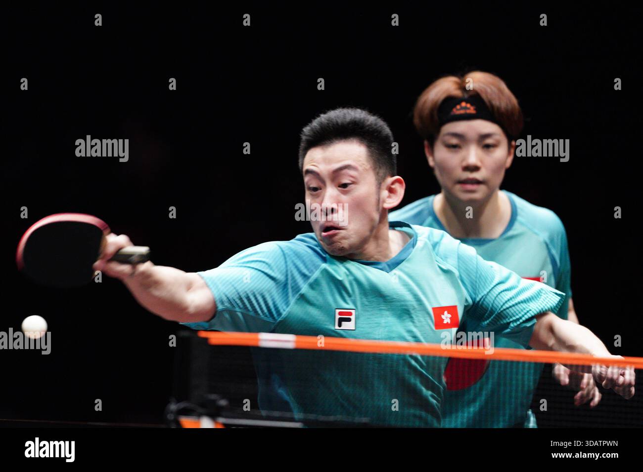 (L) Wong Chun Ting and (R) Doo Hoi Kem ,Hong Kong table tennis players ...