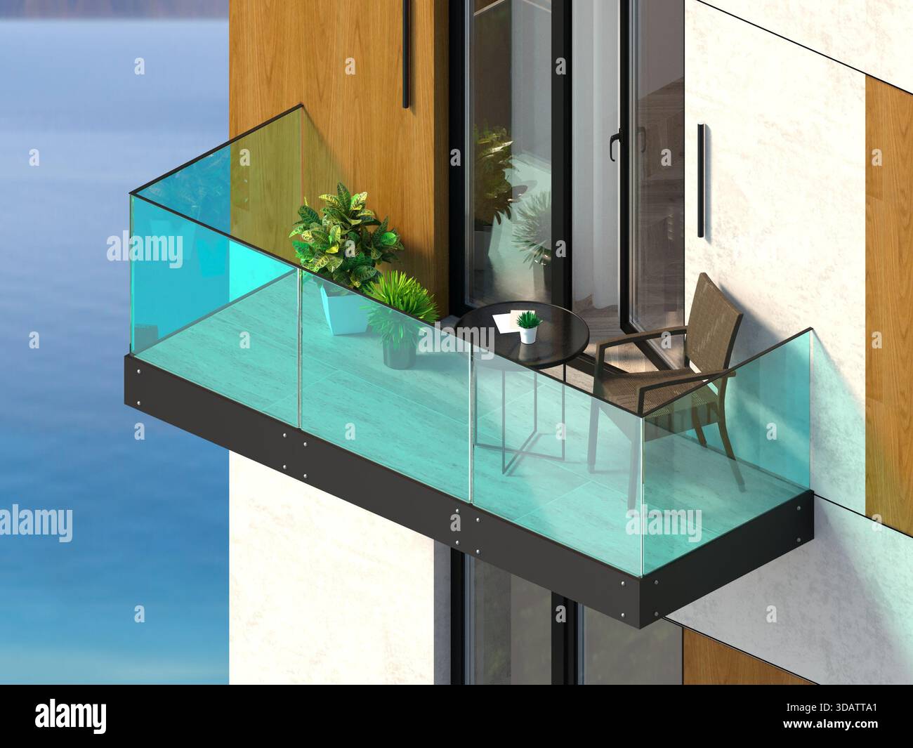 Enclosed balcony with glass hi-res stock photography and images - Alamy