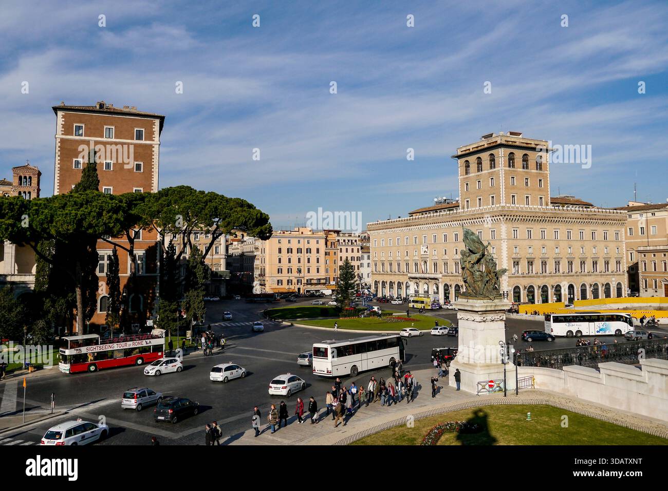 The Monument to Victor Emmanuel II in Rome, Italy, featuring its grand ...