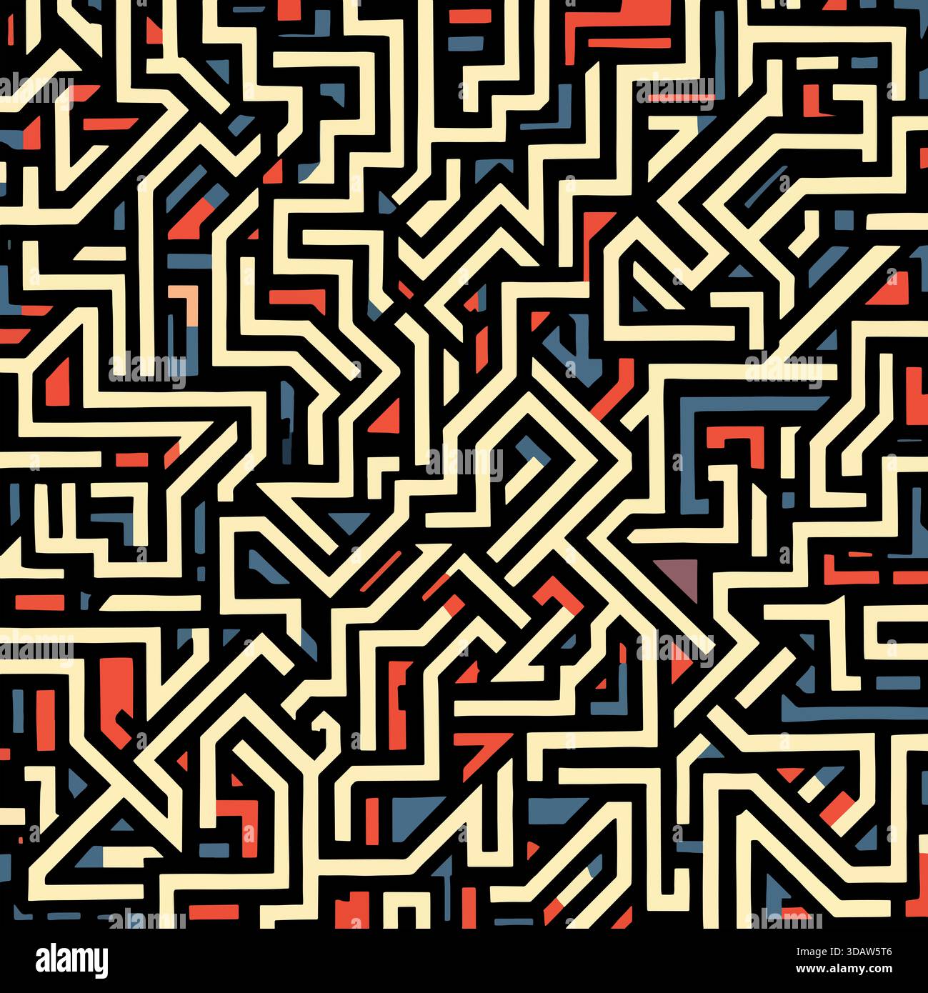 Angular Maze Pattern Abstract geometric maze background tiles hi-res stock photography and ...
