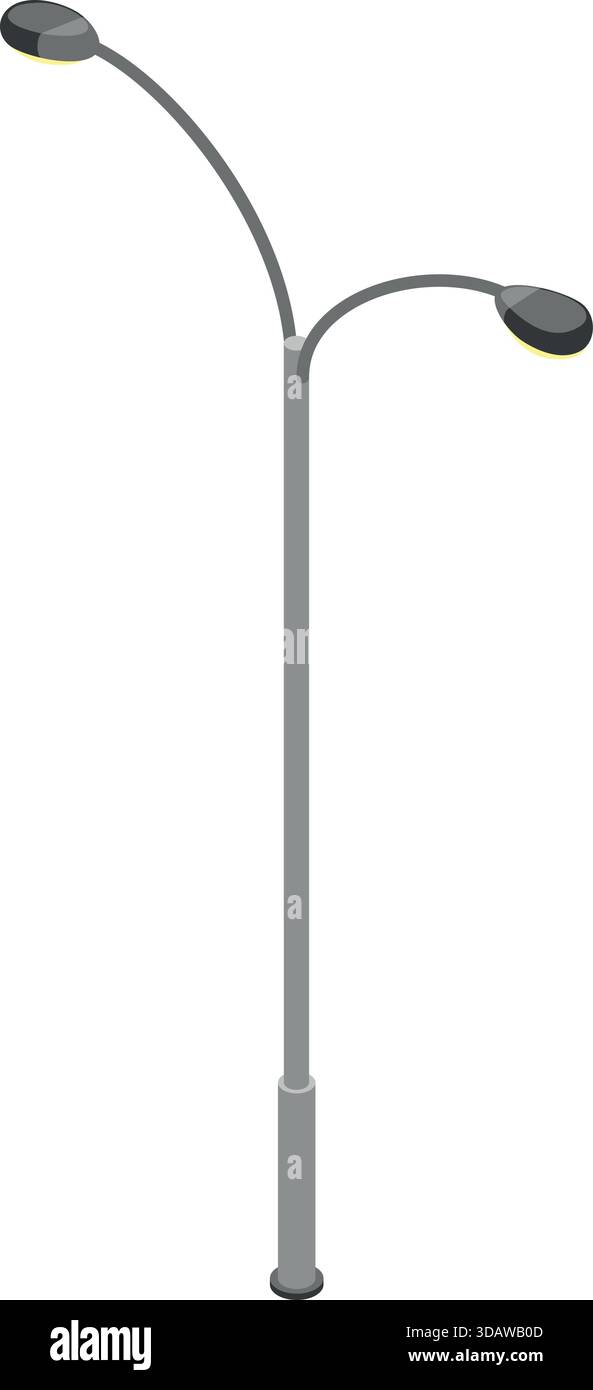 A street light pole with two lights on top Stock Vector Image & Art - Alamy