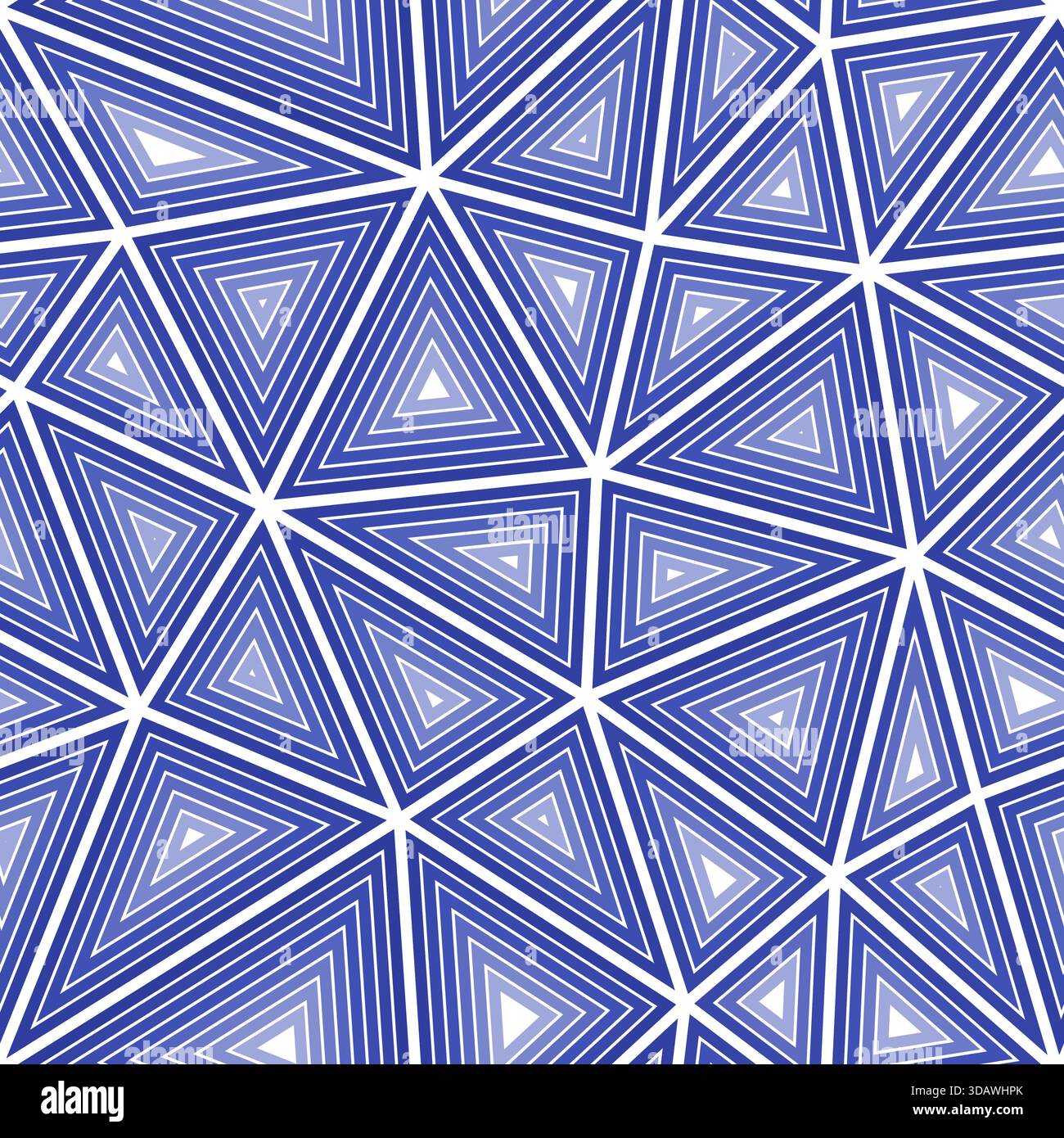 Vector seamless pattern. Multiple repeated inner triangles. Big shape size. One tone colored style. Seamless pattern. Trending vector tiles. Stock Vector