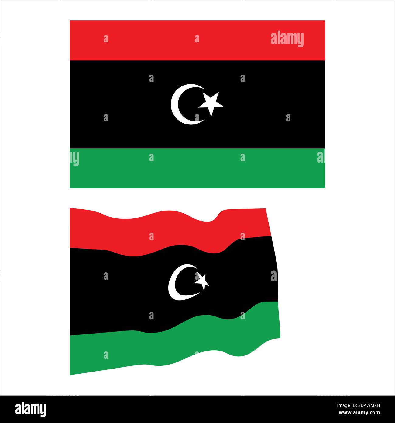 Libyan flag representing national hi-res stock photography and images ...