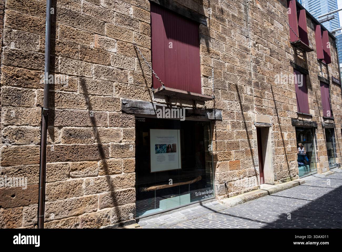 The Rocks Discovery Museum, a free, family friendly museum which tells the story of The Rocks area of Sydney from pre-European days to the present, Sy Stock Photo